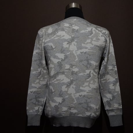 DOMESPAIR//Camouflage Sweater　【White】