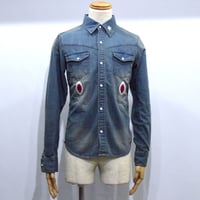 DOMESPAIR//Stretch Denimshirt【Indigo】