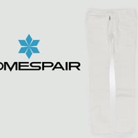 DOMESPAIR//stretch Biker pants【White】