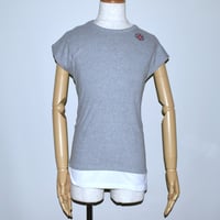 DOMESPAIR//French sleeve T-shirt【GRAY】