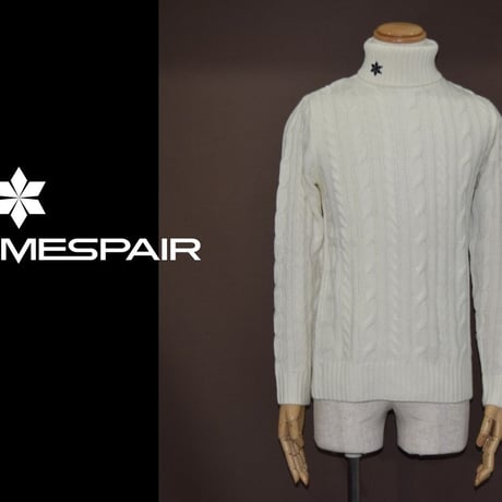DOMESPAIR//Turtleneck Alan knit 【WHITE】