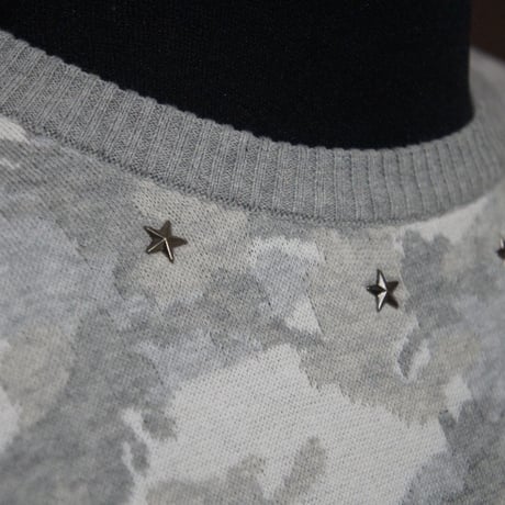 DOMESPAIR//Camouflage Sweater　【White】