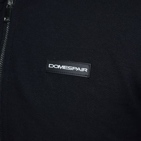 DOMESPAIR//Long zip parka（タック切替）【BLACK】