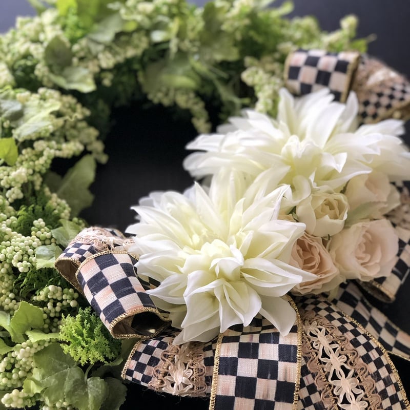 antiquepinkアーティフィシャルフラワーリース直径約40cm花幅約15㎝ antiquepinkアーティフィシャルフラワーリース直径約40cm花幅約15