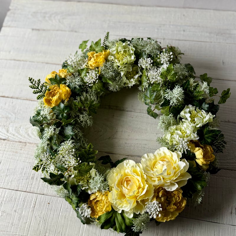 お花リース♡35㎝ アーティフィシャル】 オーダーリース 35cm | GRACE WISTERIA