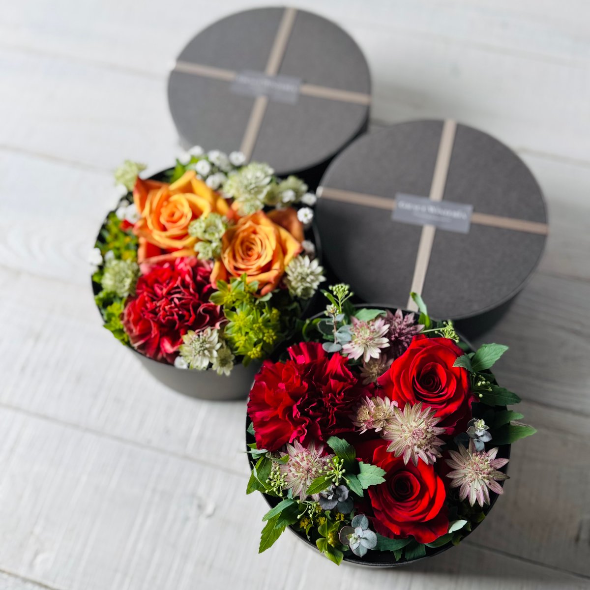 配送】おまかせ生花のボックスアレンジ | GRACE WISTERIA