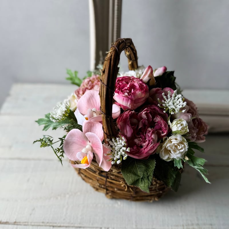 破格値『アーティフィシャルフラワーアレンジ』 1点物・アレンジ】アーティフィシャルフラワーアレンジメント