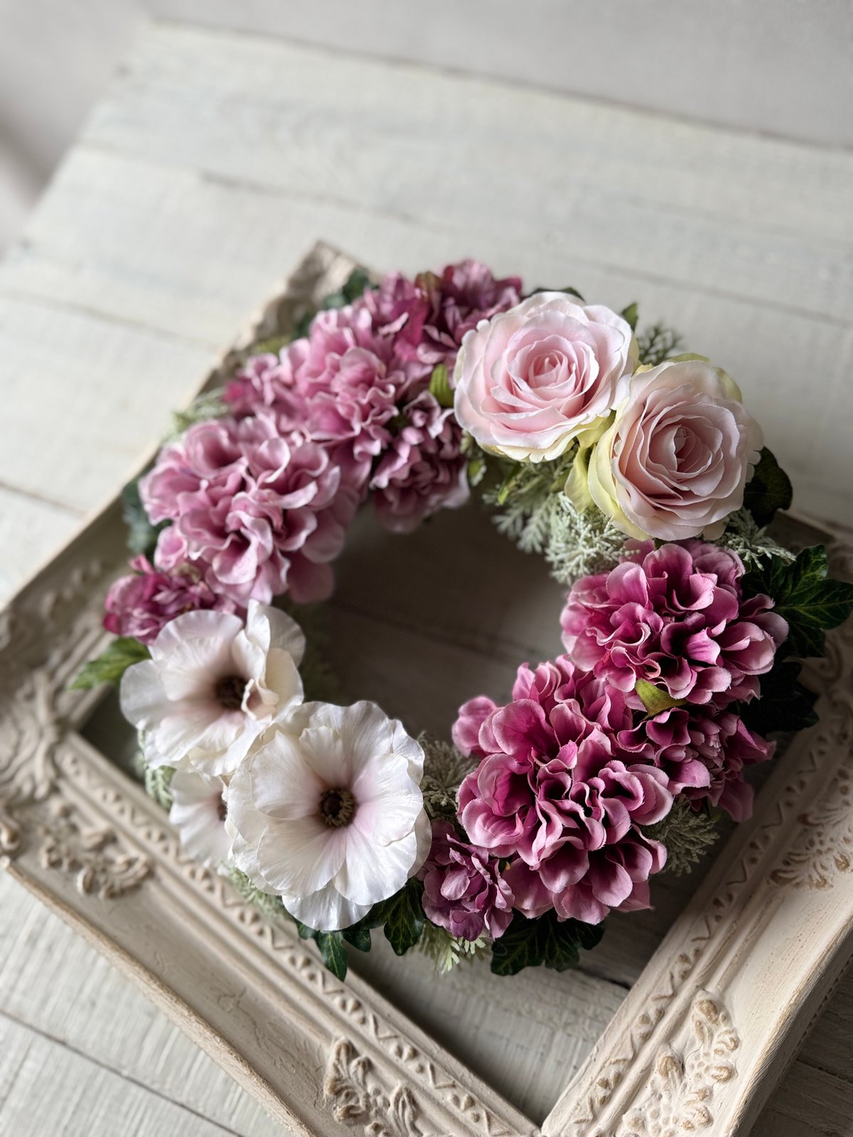 アーティフィシャル♡ ぶどうのオーバルリース アーティフィシャル】 オーダーリース 35cm | GRACE WISTERIA