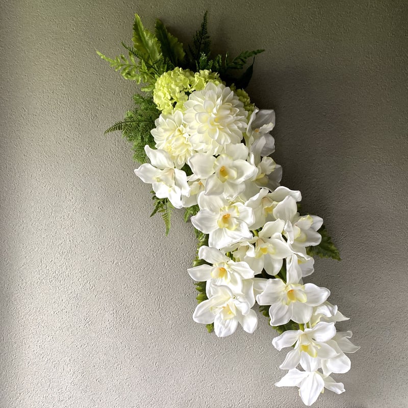 アーティフィシャル】シンビジュームのガーランド | GRACE WISTERIA