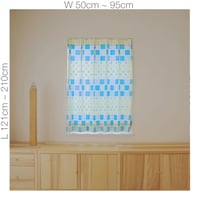【CUSTOM CURTAINS】オーダーカーテン"雪”：巾 50cm~ 95cm ・ 丈 121cm~210cm（1枚）