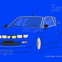 イラスト アルピーヌ A310 A4サイズ