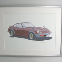 イラスト フェアレディ 240ZG A4サイズ額入り