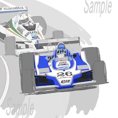 イラスト リジェJS11 A4サイズ 額入り
