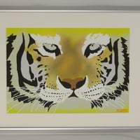 イラスト 虎 アップ A4サイズ 額入り