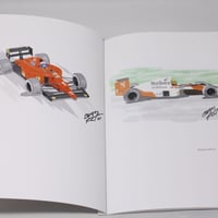 イラスト 1992年 モナコGP セナ vs マンセル A4サイズ額入り