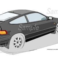イラスト CR-X A4サイズ