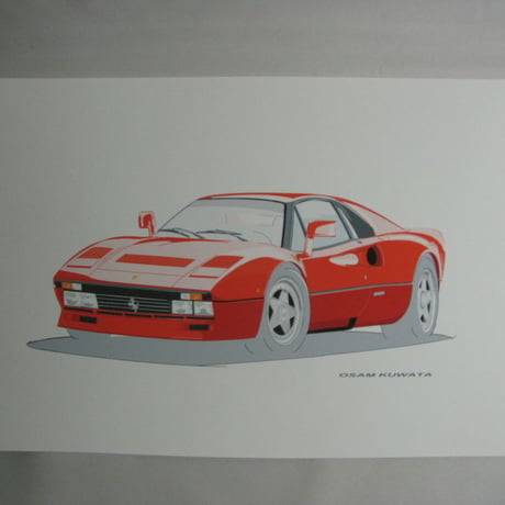 フェラーリ 288GTO イラスト A4サイズ