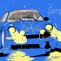 イラスト アルピーヌ A110 A4サイズ