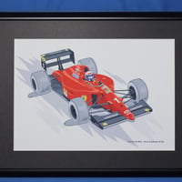 イラスト フェラーリ 641/2 プロスト A4サイズ 額入り