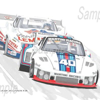 イラスト ルマン24H 1976 A4サイズ額入り