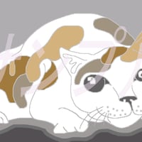 イラスト ミケネコ A4サイズ 額入り