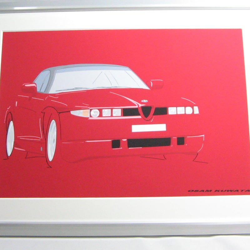 Alfa Romeo イラスト　額縁 Yahoo!オークション -「bow イラスト アルファロメオ」の落札