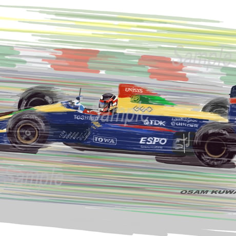 イラスト ラルース ローラ LC90 日本GP A4サイズ 額入り