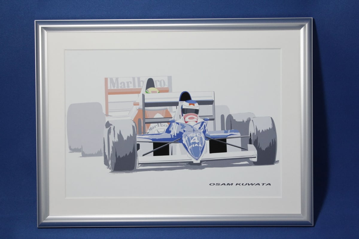 アイルトン・セナ】 1992年モナコグランプリ 額装ポスター F1