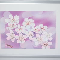 イラスト ひまわり A4サイズ 額入り | 小さな美術館