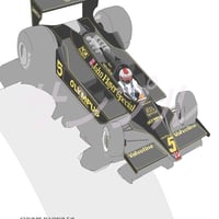 イラスト ロータス 79 A4サイズ 額入り
