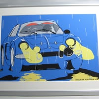 イラスト アルピーヌ A110 A4サイズ 額入り