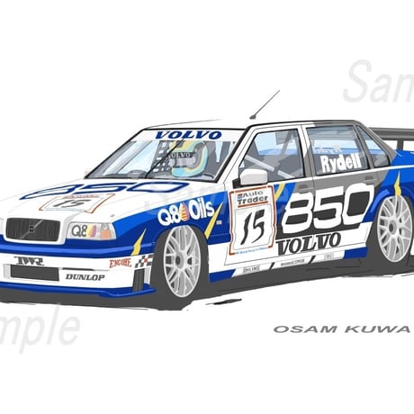 ボルボ 850 BTCC  A4サイズ 額入り