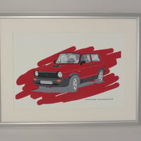 イラスト アウトビアンキ A112 A4サイズ 額入り