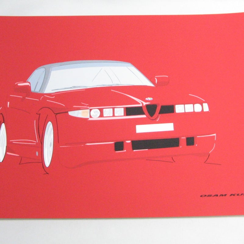 Alfa Romeo イラスト　額縁 Yahoo!オークション -「bow イラスト アルファロメオ」の落札