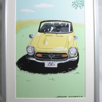 イラスト ホンダ S800 A4サイズ 額入り