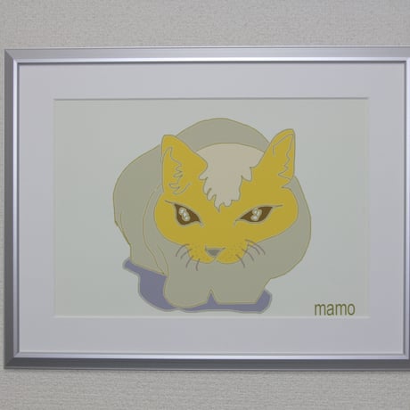 イラスト ネコ A4サイズ 額入り