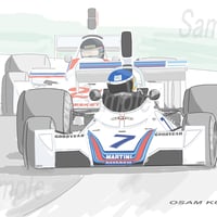 イラスト ブラバム BT44B ロイテマン A4サイズ 額入り