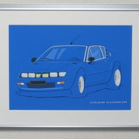 イラスト アルピーヌ A310 A4サイズ 額入り
