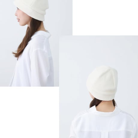 医療用帽子 オーガニックコットン おしゃれ かわいい レディース 就寝用 室内用 抗がん剤帽子 秋 冬用 暖かい オーガニックコットンふんわりワッチ