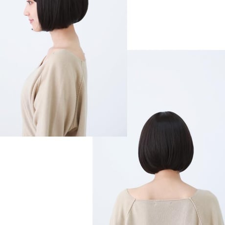 医療用ウィッグ 女性用  脱毛 医療用帽子 ウィッグ ボブ ショート フルウィッグ ブラウン 人工頭皮付き TF07