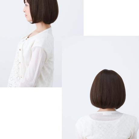 医療用ウィッグ ショート 毛付き帽子 女性用 ウィッグ ボブ フルウィッグ 自然 ダークブラウン レディース 人工頭皮付き TF550