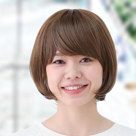 毛付き帽子 医療用ウィッグ 毛付きぼうし ボブ ナチュラル 自然 フルウィッグ E04