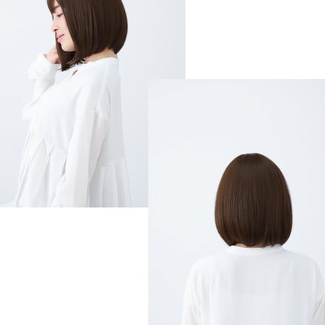 医療用ウィッグ ショート 毛付き帽子 女性用 ウィッグ ボブ フルウィッグ 自然 ダークブラウン レディース 人工頭皮付き TF700