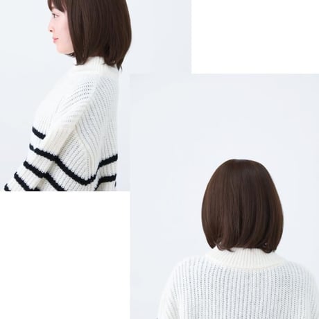 医療用ウィッグ ショート 毛付き帽子 女性用 ウィッグ ボブ フルウィッグ 自然 ダークブラウン レディース 人工頭皮付き TF550