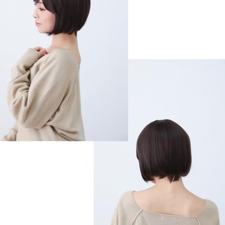 医療用ウィッグ フルウィッグ おしゃれ 女性用 ボブ ショートボブ 自然 ブラウン フルウイッグ E21