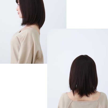 毛付き帽子 医療用ウィッグ 人毛100％ ボプ カール 自然 ウィッグ o-hwj01