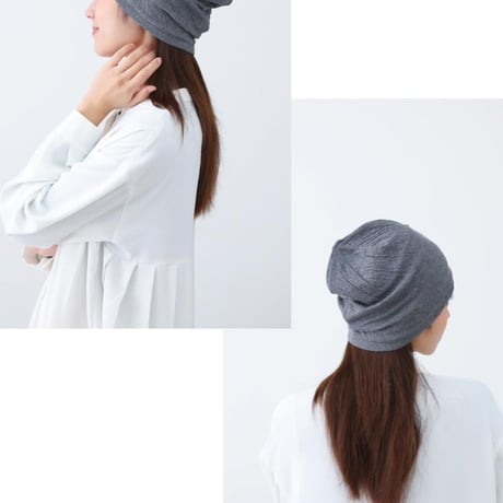 医療用帽子 おしゃれ オーガニックコットン 帽子 綿100 ニット帽 ゆったり 深め 脱毛 就寝用 春夏 秋冬 オールシーズン オーガニックコットンリブワッチ