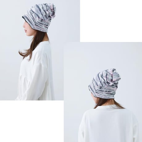 医療用帽子 おしゃれ オーガニックコットン メンズ レディース 3WAY Surf Camo Organic Cotton3Way