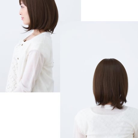 医療用ウィッグ ショート 毛付き帽子 女性用 ウィッグ ボブ ショート フルウィッグ 自然 ブラウン レディース 人工頭皮付き TF530