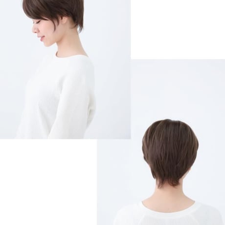 毛付き帽子 医療用ウィッグ 毛付きぼうし ショート カール 自然 ウィッグ E25